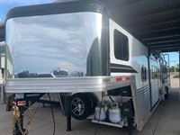 2026 4 horse Bison Silverado 4 Horse Side Load 13' Living Quarters