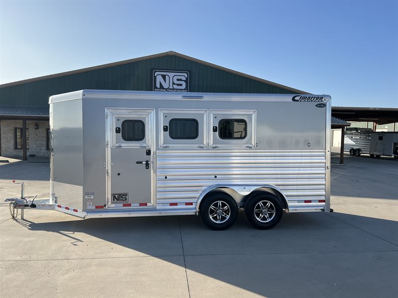 2026 Cimarron 3 horse bumper pull trailer