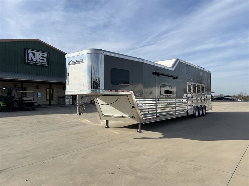2024 Cimarron 4 horse side load loft with 16' outlaw conversions
