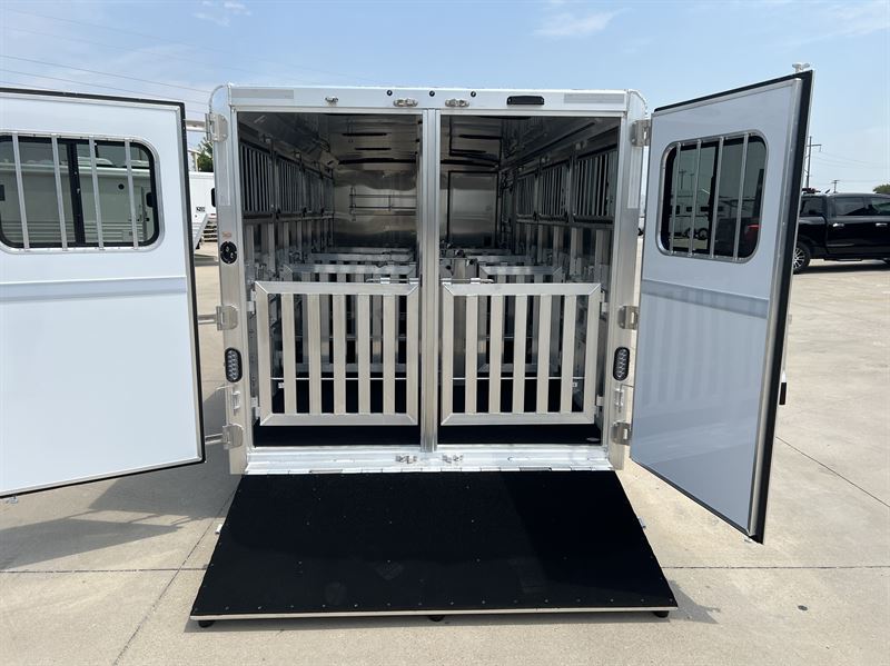 2025 Exiss 8 pen livestock bumper pull trailer