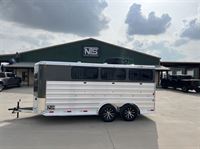 2026 Stock horse Bar-M 6 Pen Livestock Bumper Pull Trailer