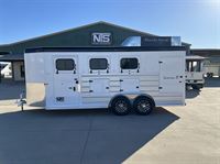 2026 3 horse Trails West 3 Horse Bumper Pull Trailer