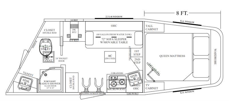 2026 Cimarron 3 horse 10'9" living quarters