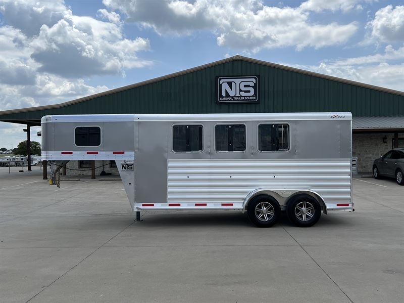 2026 Exiss 3 Horse Gooseneck Trailer