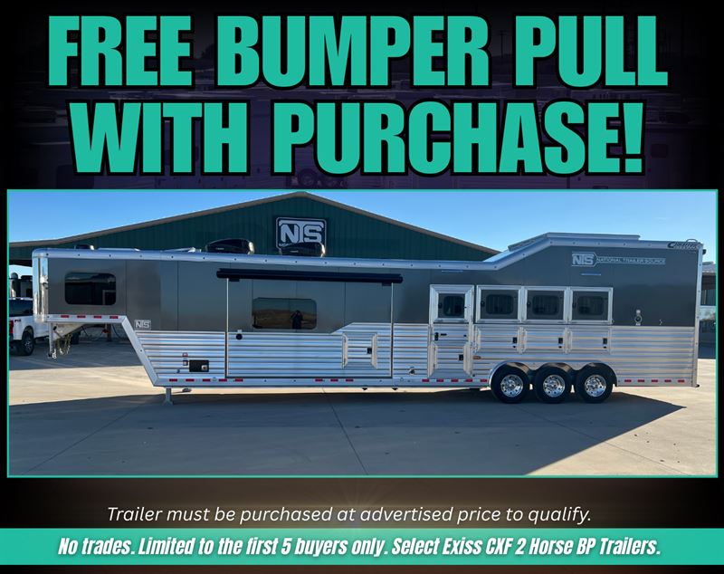 2026 Cimarron 4 horse side load with 16'6" outlaw conversions