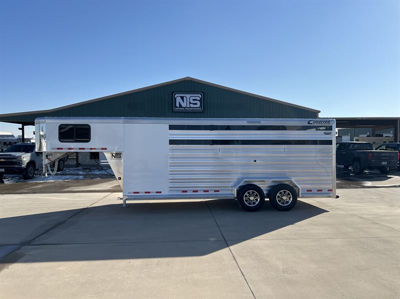 2026 Cimarron 20' livestock gooseneck trailer