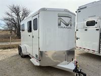 2025 2 horse Bar-M 2 Horse Straight Load Bumper Pull Trailer