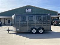 2025 3 horse Ranch King 3 Horse Bumper Pull Trailer