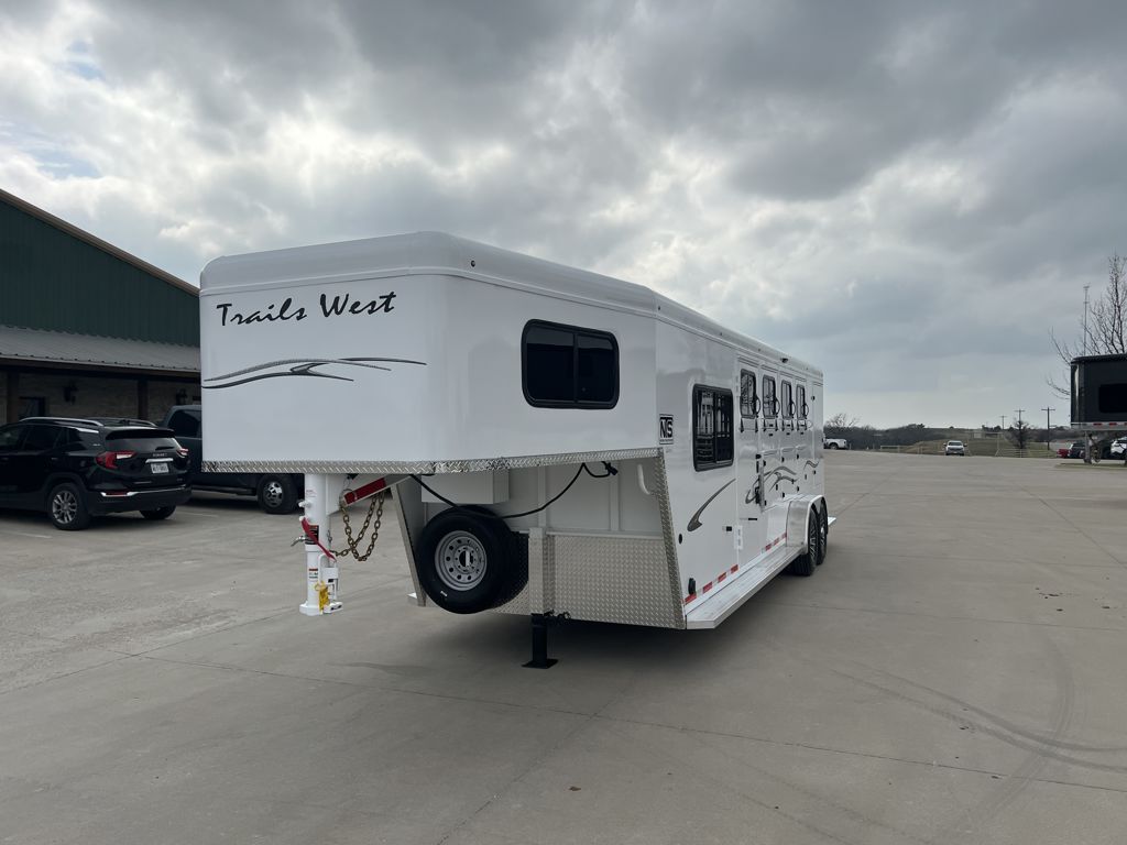 2026 Trails West 4 horse gooseneck trailer