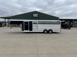 2026 Stock horse Cimarron 4 Pen Livestock Gooseneck Trailer