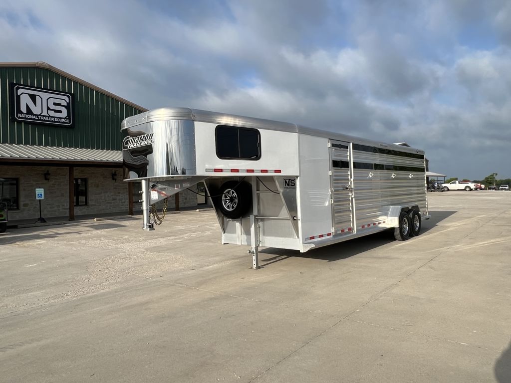 2026 Cimarron 24' livestock gooseneck trailer