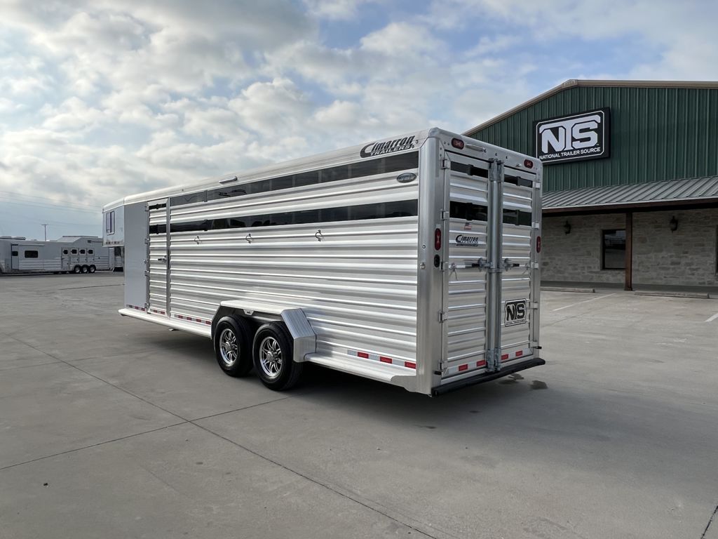 2026 Cimarron 24' livestock gooseneck trailer