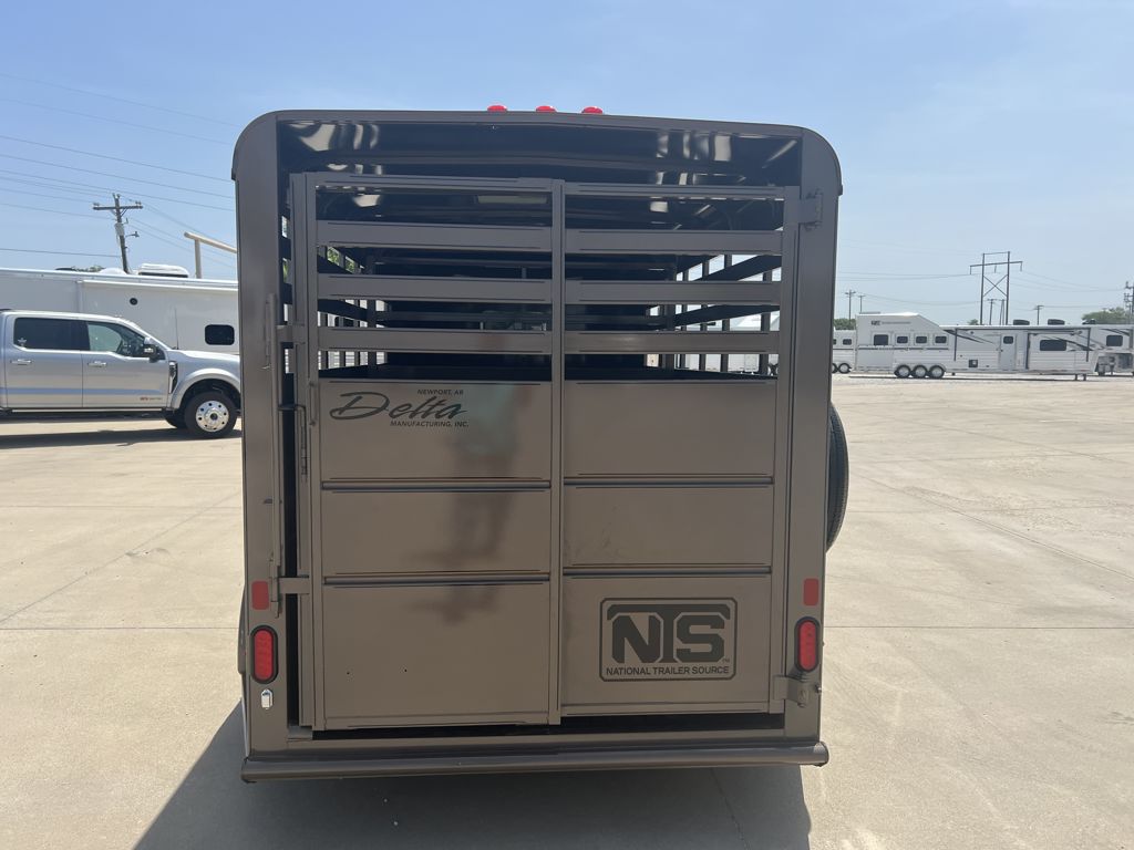2026 Delta 14' livestock bumper pull trailer