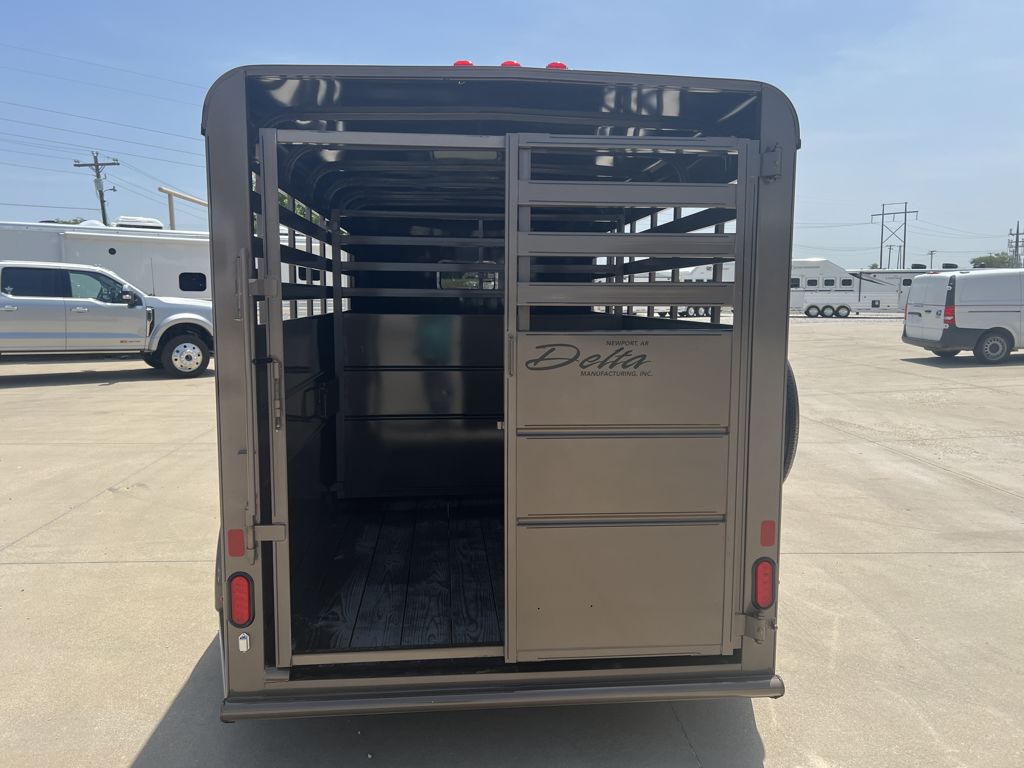 2026 Delta 14' livestock bumper pull trailer
