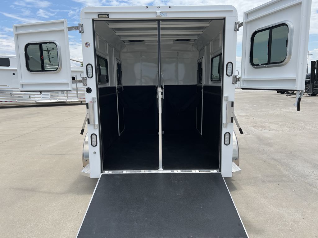 2026 Trails West 2 horse straight load bumper pull trailer