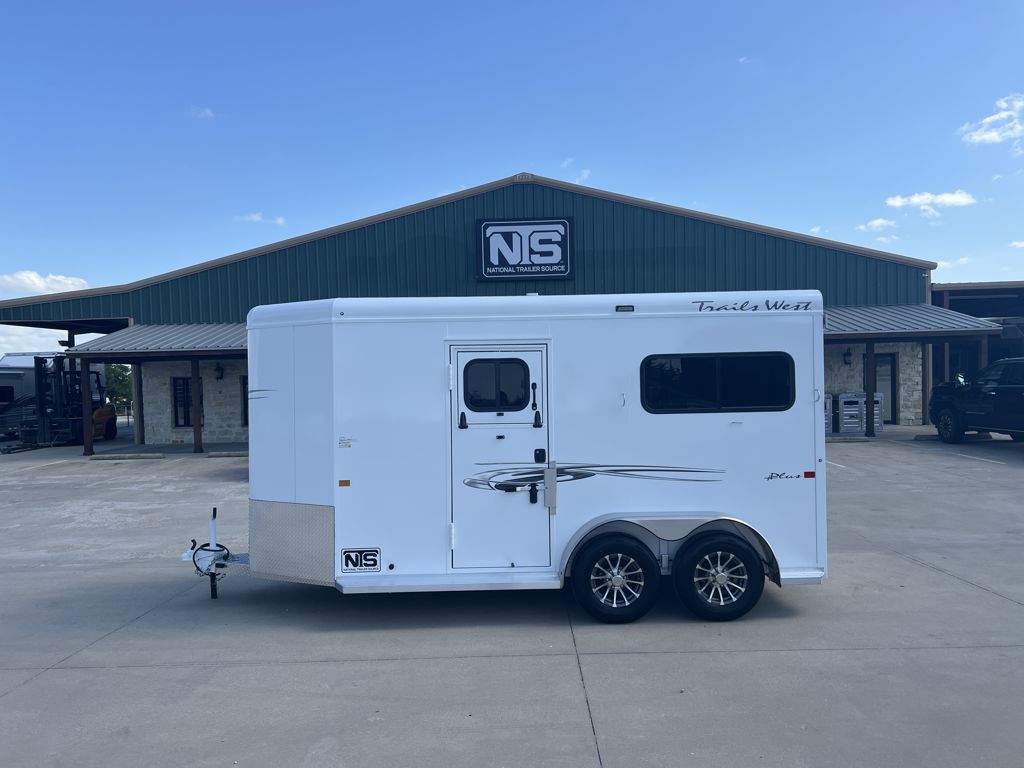 2027 Trails West 2 horse straight load bumper pull trailer