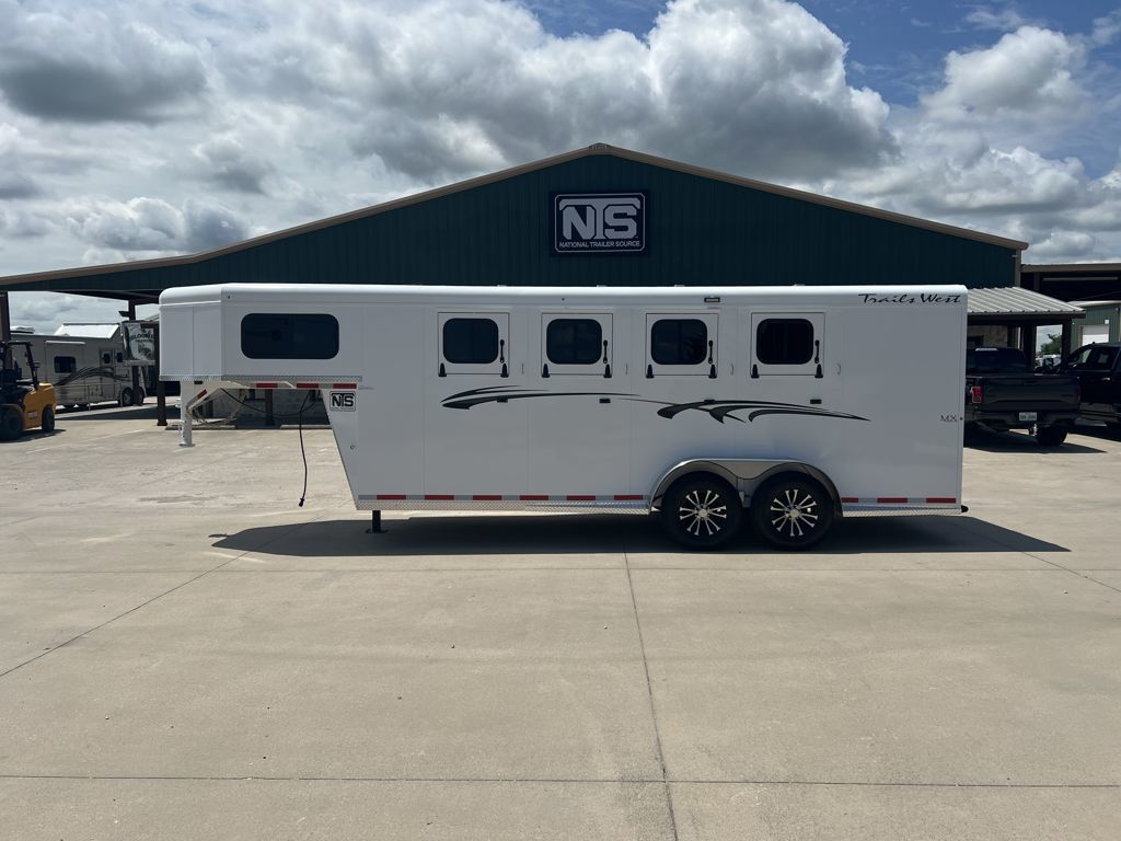 2027 Trails West 4 horse slant load gooseneck trailer