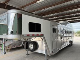 2027 6 horse Cimarron 6 Horse Slant Load Gooseneck Trailer