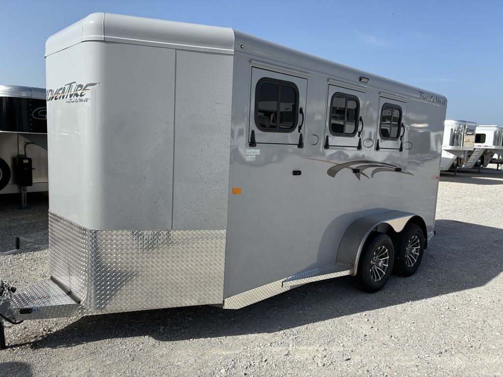 2027 Trails West 3 Horse Slant Load Bumper Pull Trailer
