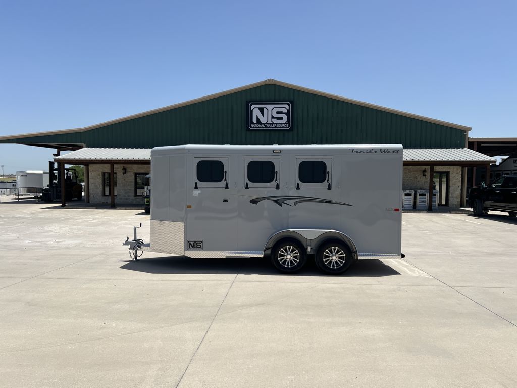 2027 Trails West 3 Horse Slant Load Bumper Pull Trailer