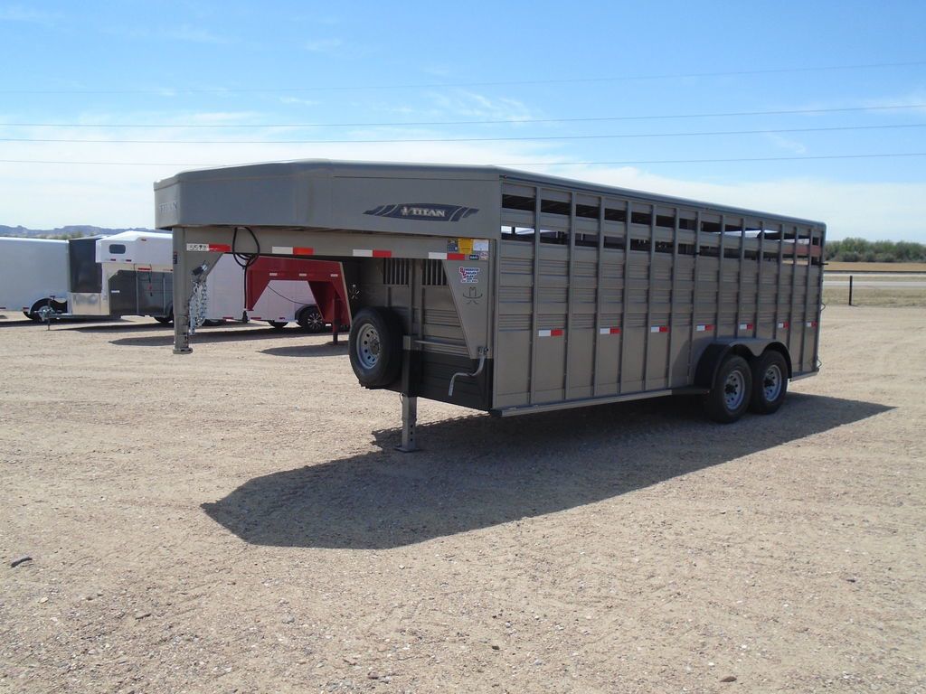 2026 Titan 6.8 x 20 gn stock trailer