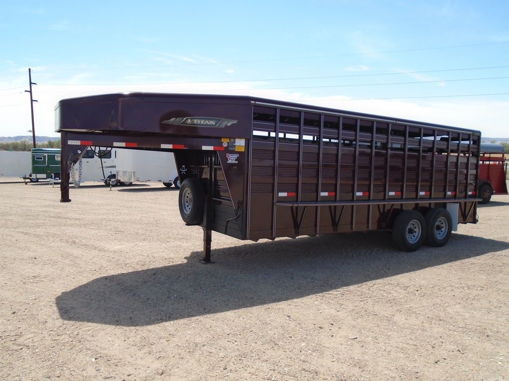 2026 Titan 6.8 x 20 gn stock trailer