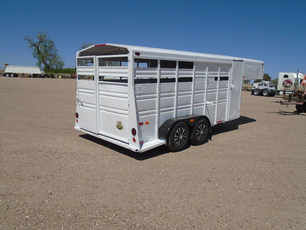 1996 Titan 6.8" x 16' gn stock trailer