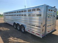 2024 Platinum Coach 32' stock trailer 8 wide with 3-7,200# axles