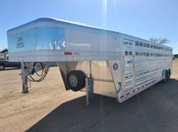 2024 Platinum Coach 28' stock trailer 8 wide with 2-8,000# axles