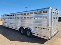 2024 Platinum Coach 28' stock trailer 8 wide with 2-8,000# axles