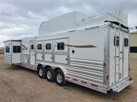 2025 4 horse Platinum Coach Outlaw 4H 16' 6" side/slide WI-FI Smart TV's!! OUT