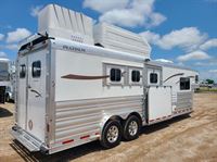 2026 3 horse Platinum Coach Proline 3 Horse 10'8" Outlaw Conversion REVERSE LO