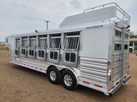 2027 6 horse Platinum Coach 6 Horse  7'6" wide DROP DOWN WINDOWS