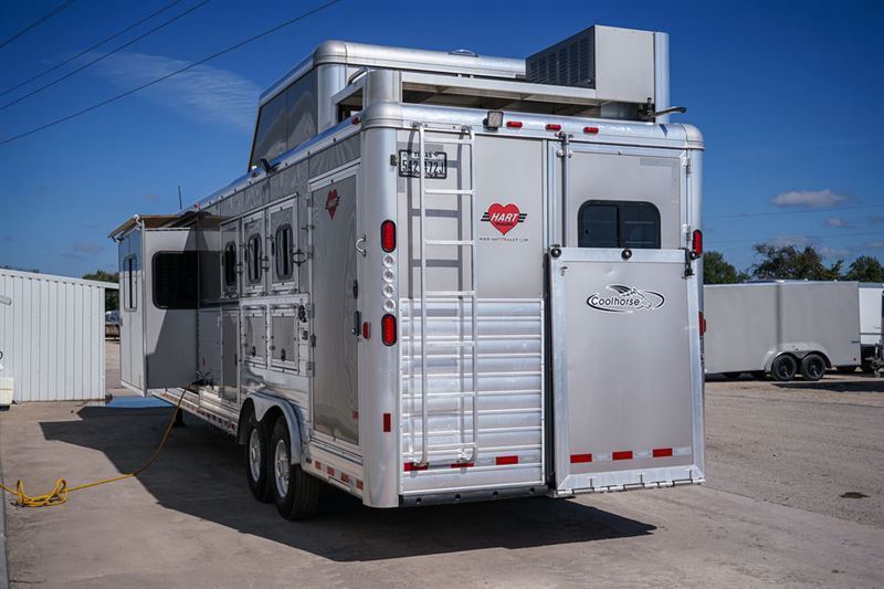 2017 Hart Trailers 3 Horse Living Quarters With Slide Out