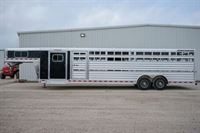 2024 Elite 30 ft show cattle combo stock trailer