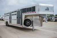 2024 Elite 30 ft show cattle combo stock trailer