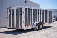 2018 Eby 20 ft punchside stock trailer