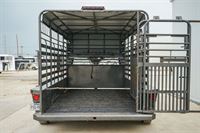 2019 Delco 16 ft stock trailer with canvas top