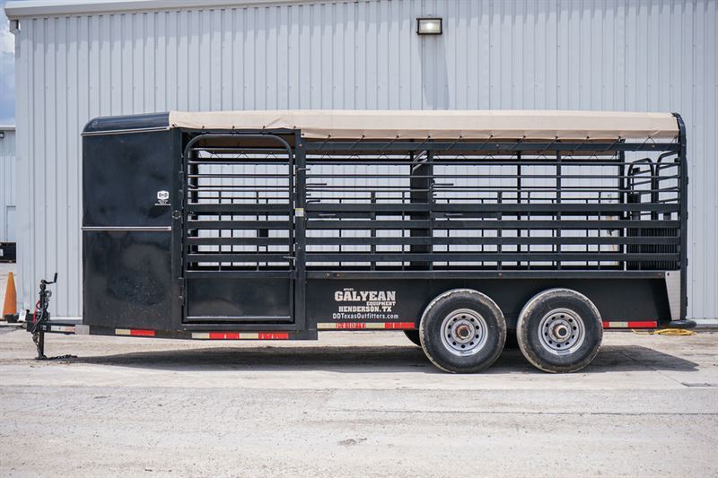 2017 Galyean 19 ft stock trailer