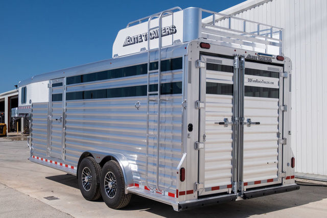 2026 Elite 4 horse stock combo trailer