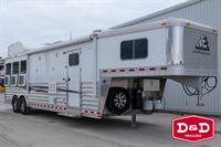 2024 Stock horse Elite Trailers 3 Horse 12'8" SW Living Quarters Trailer