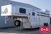 2026 Stock horse Elite Trailers 4 Horse Stock Combo Trailer with Trainer Tack
