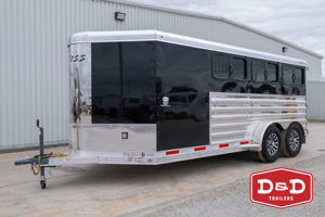 2025 Stock horse Exiss 6 Pen Exhibitor Low Pro Trailer