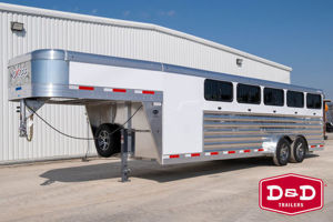 2026 Stock horse Exiss 10 Pen Exhibitor Low Pro Trailer
