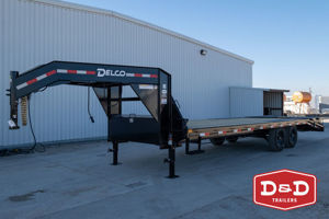 2026 Stock horse Delco Trailers 25 Ft Flatbed Trailer