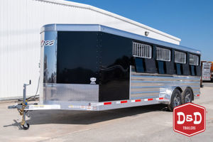 2026 Stock horse Exiss 8 Pen Exhibitor Low Pro Trailer