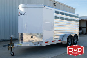 2026 Stock horse Exiss 6 Pen Exhibitor Mini Low Pro Trailer