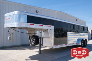 2026 Stock horse Exiss 8 Pen Exhibitor Low Pro Trailer