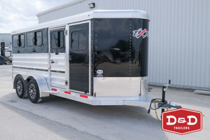 2026 Stock horse Exiss 6 Pen Exhibitor Mini Low Pro Trailer