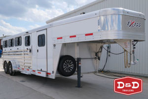 2026 Stock horse Exiss 8 Pen Exhibitor Low Pro Trailer